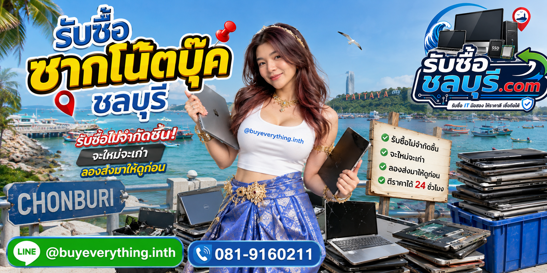 รับซื้อซากโน๊ตบุ๊คชลบุรี รับซื้อไม่จำกัดชิ้น จะใหม่จะเก่าลองส่งมาให้ดูก่อน
