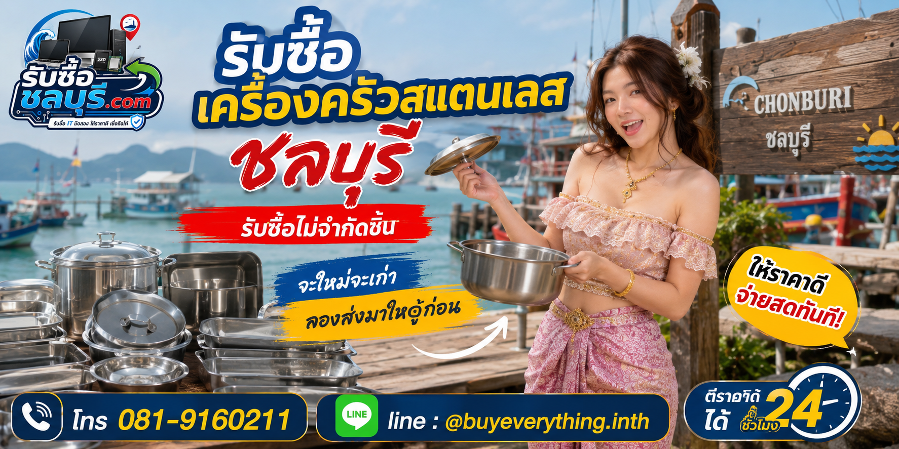 รับซื้อเครื่องครัวสแตนเลสชลบุรี ของเก่าอาจยังมีมูลค่า