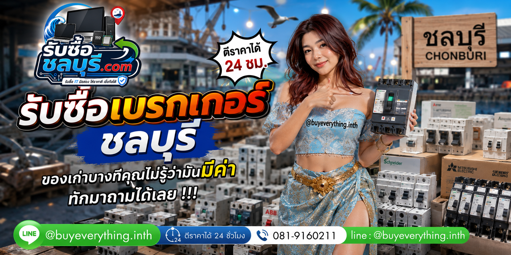 รับซื้อเบรกเกอร์ชลบุรี ของเก่าบางทีคุณไม่รู้ว่ามันมีค่า
