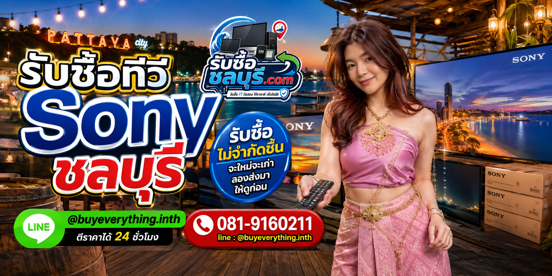 รับซื้อ ทีวี Sony ชลบุรี ของเก่าบางรุ่นยังมีมูลค่า