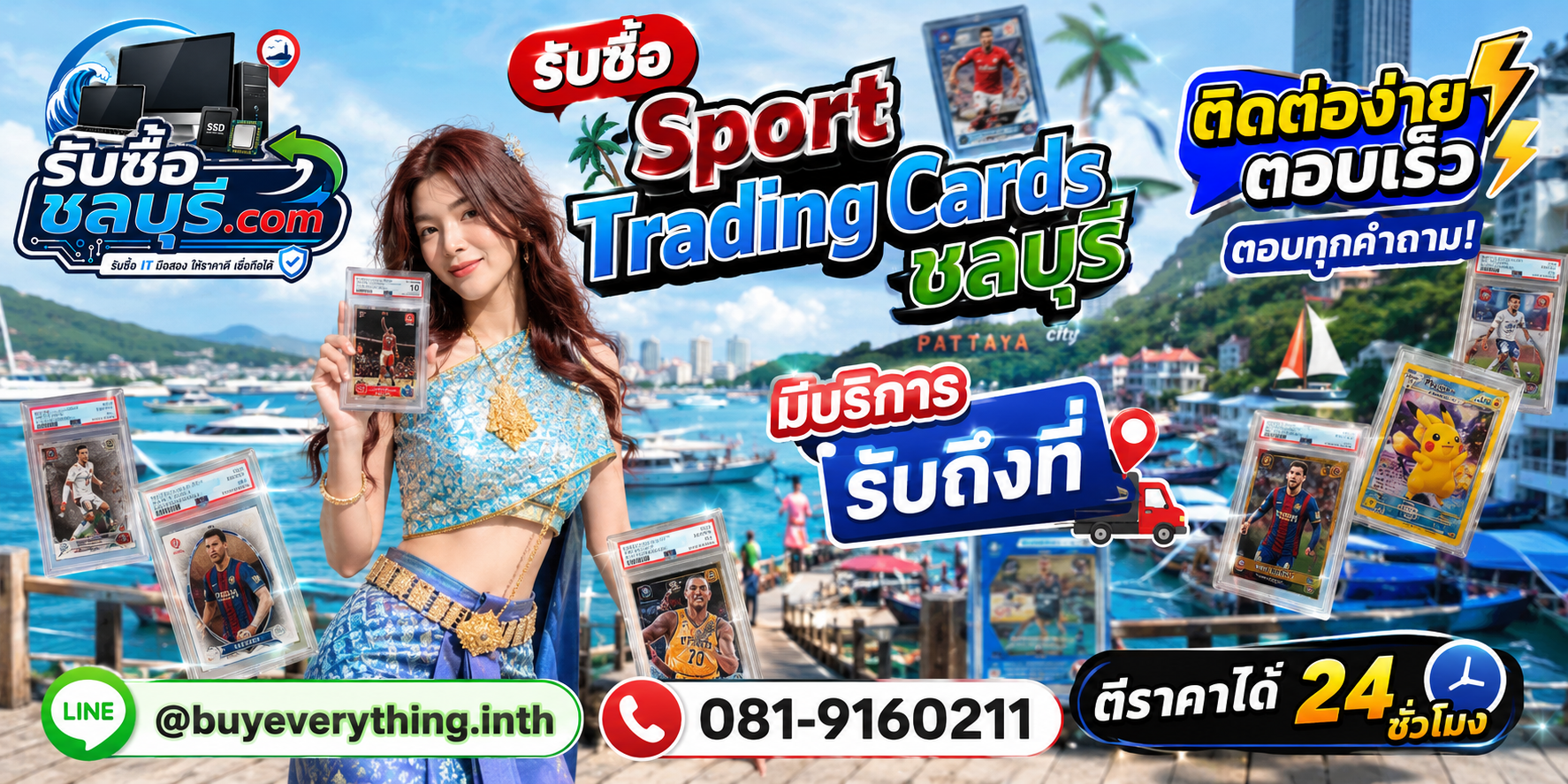 ติดต่อรับซื้อ Sport Trading Cards ชลบุรี LINE @buyeverything.inth โทร 081-9160211